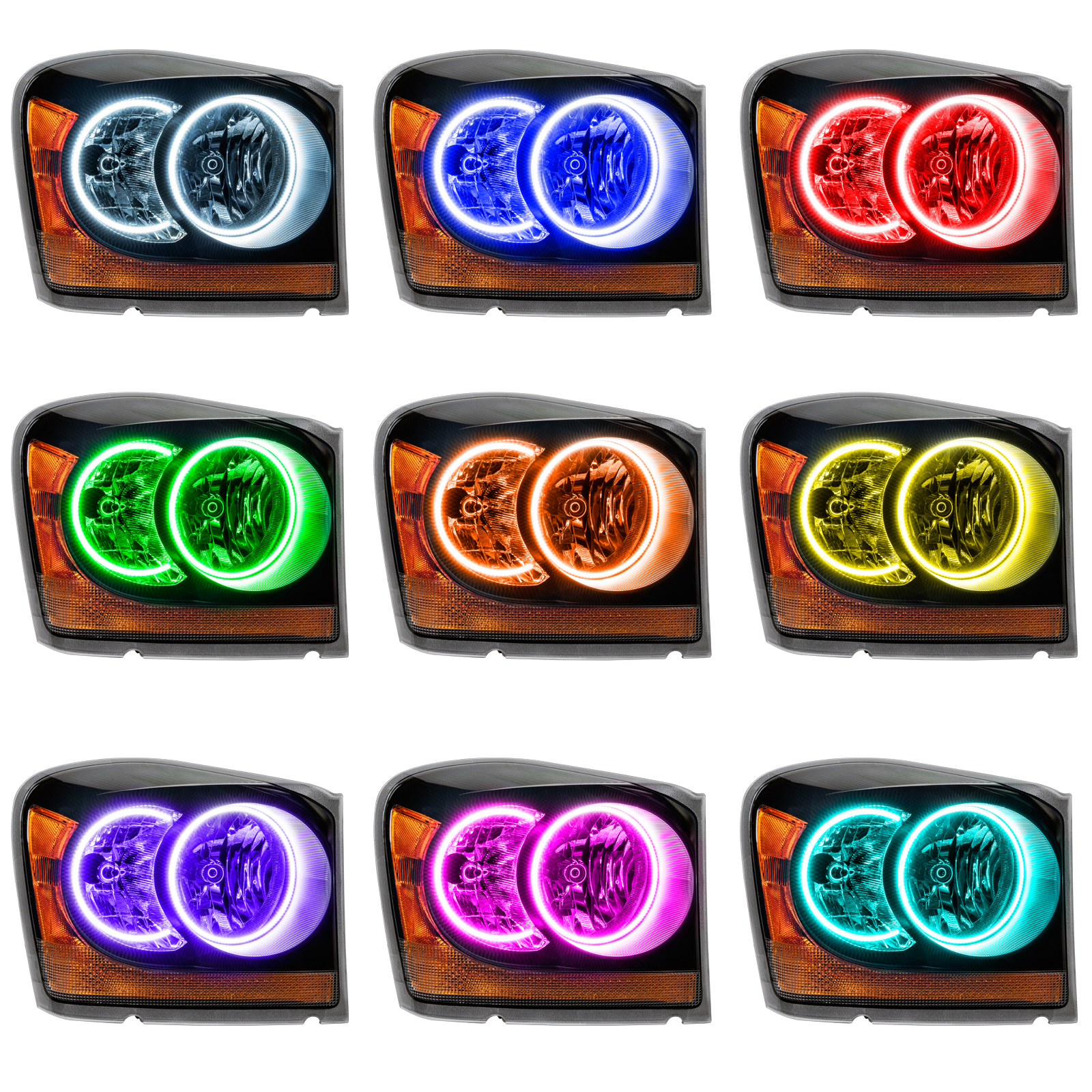 2645-504 - Dodge Durango 2004-2006 ORACLE ColorSHIFT Halo Kit